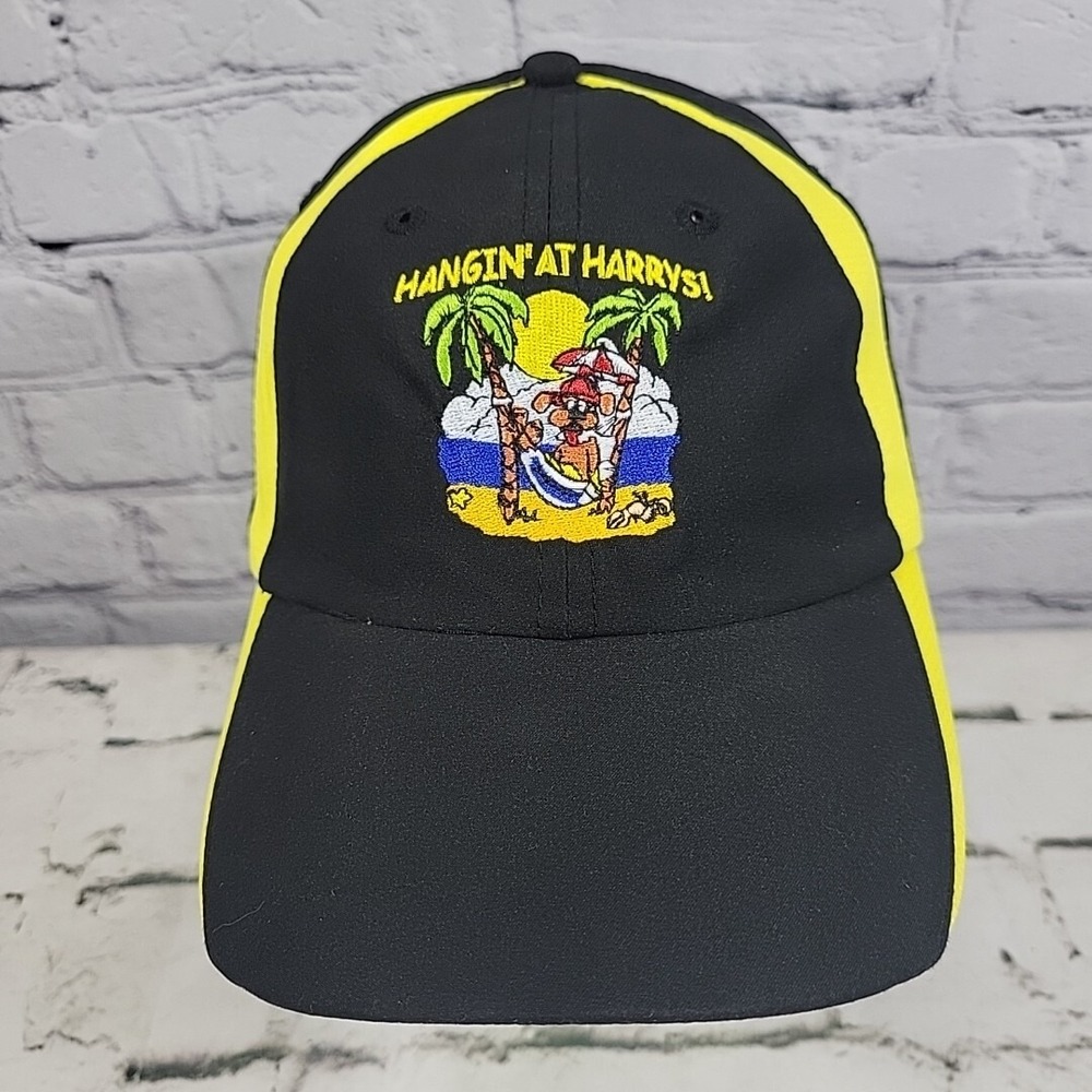 Hangin' At Harrys Island Bar Hat Mens Microfiber Adjustable‎ Ball Cap NWT